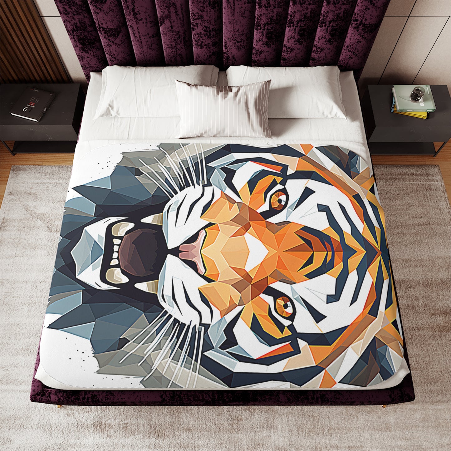 Blanket Colorful Graphic Design - Abstract Tiger
