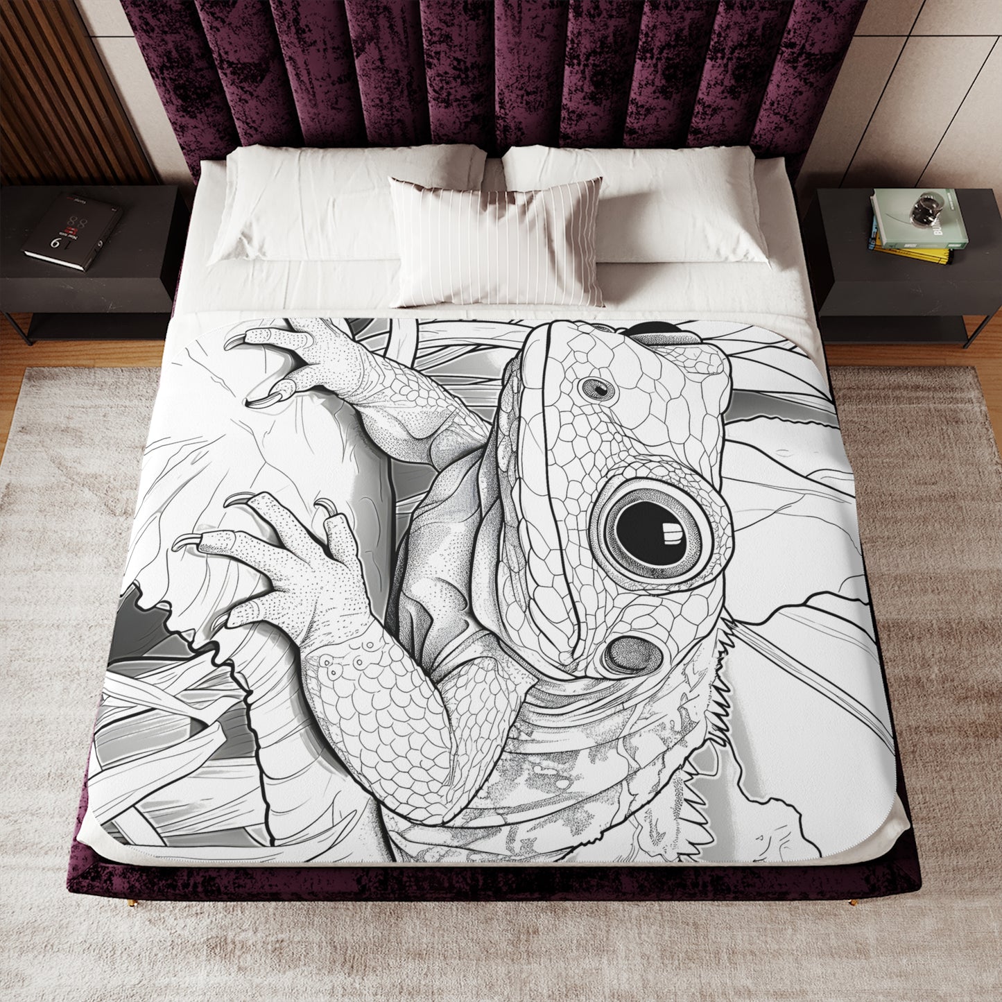 Blanket Coloring Kit with 10 Fabric Markers - Frog