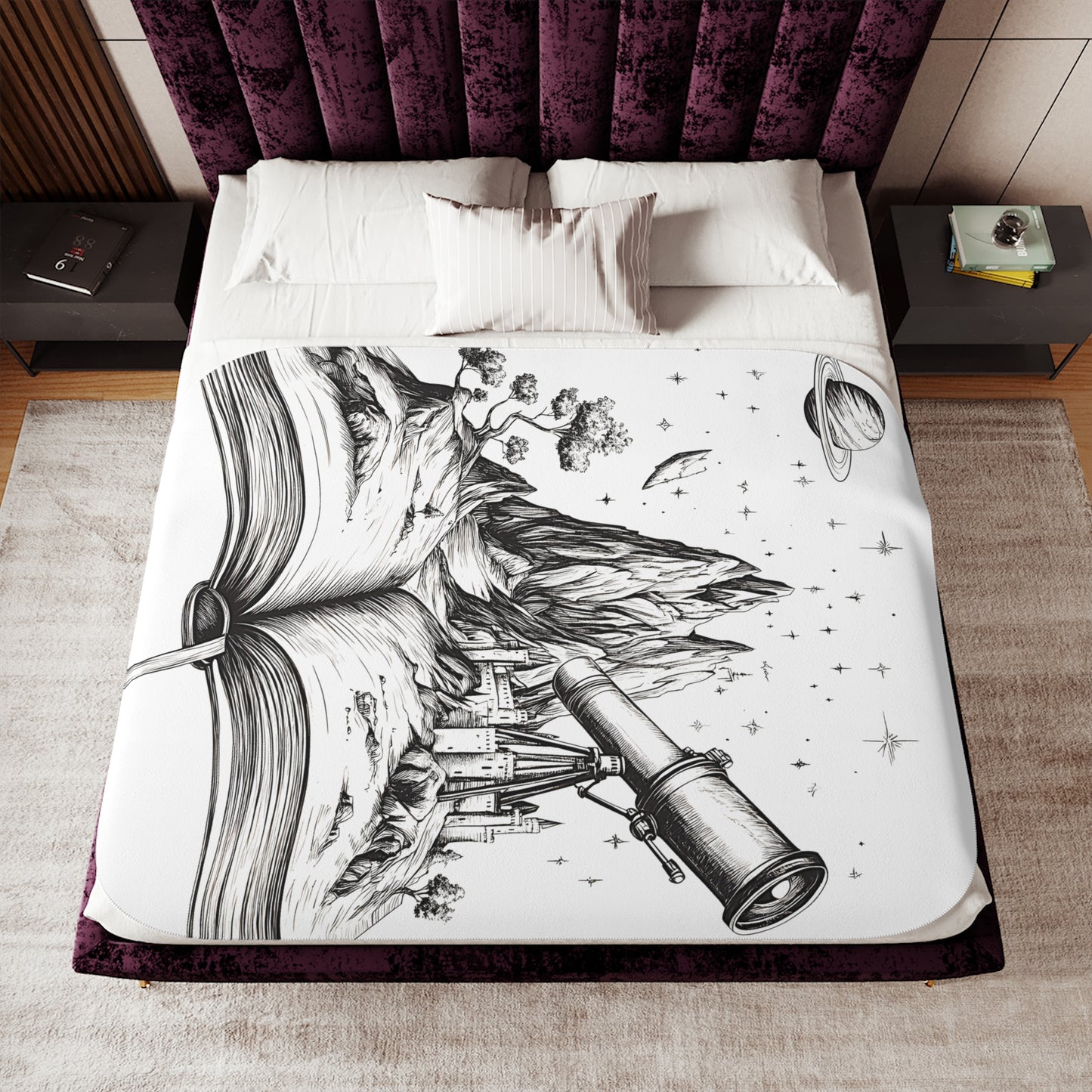 Blanket Coloring Kit with 10 Fabric Markers - Imagine of a Book