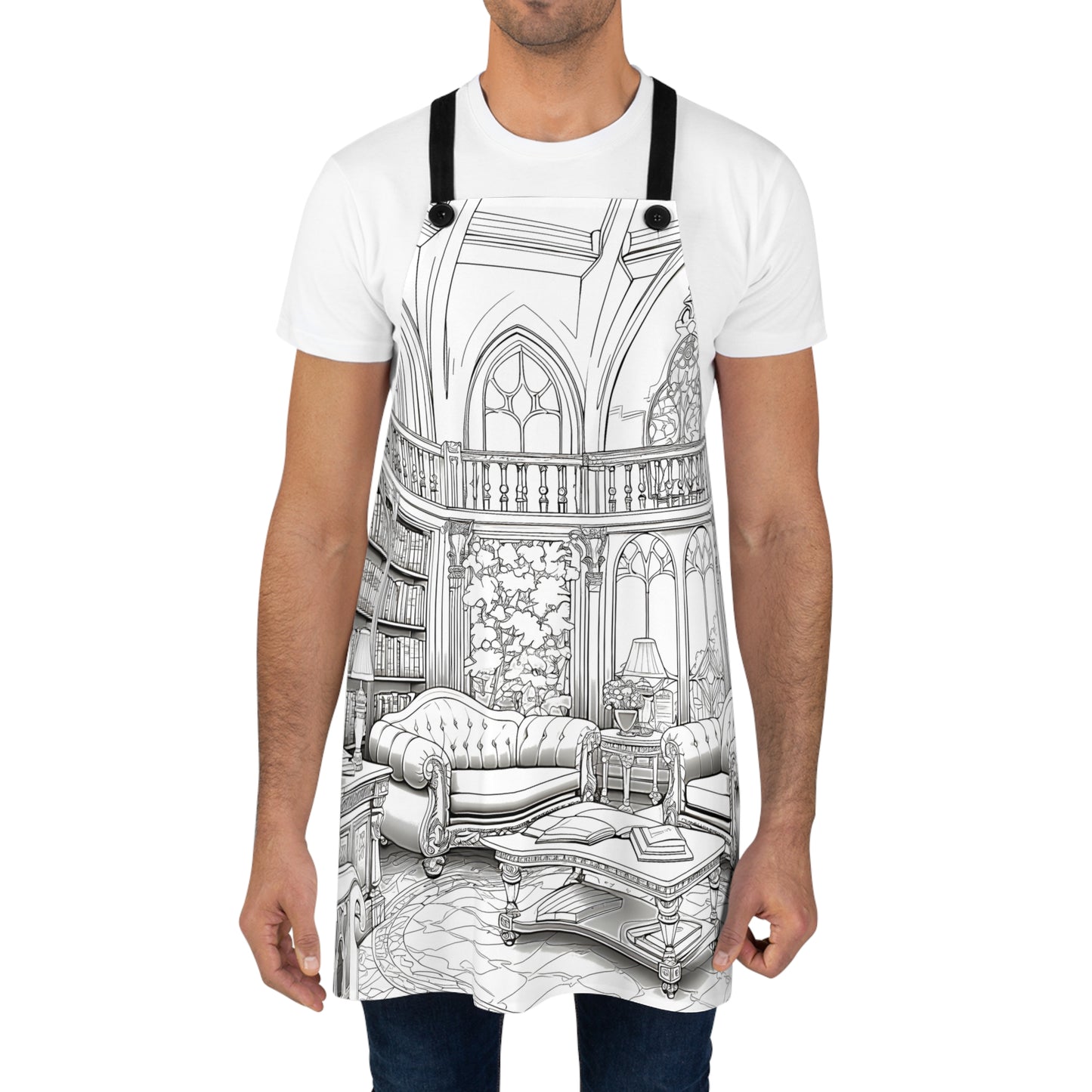 Apron Coloring Kit with 10 Fabric Markers - Library