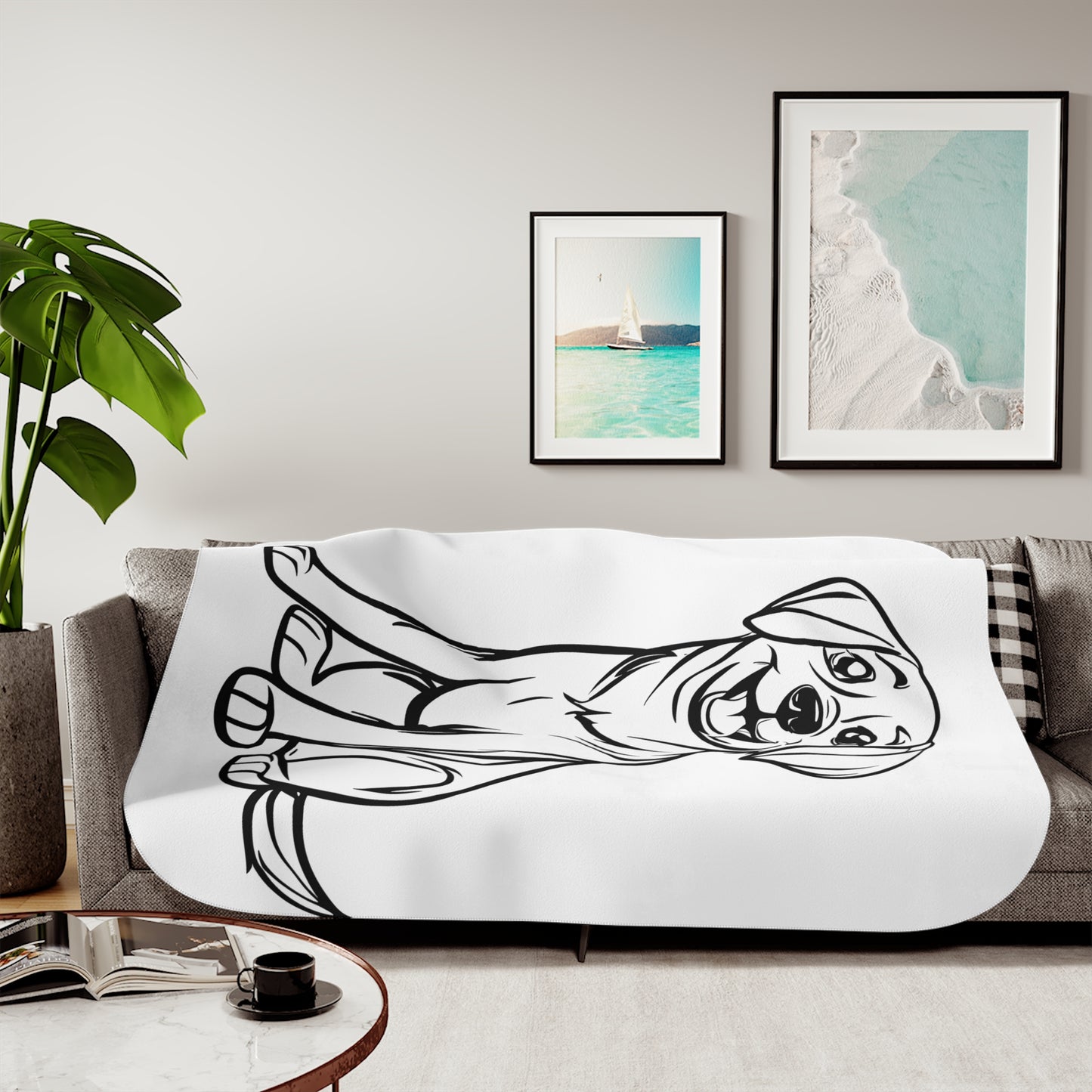 Blanket Coloring Kit with 10 Fabric Markers - Puppy