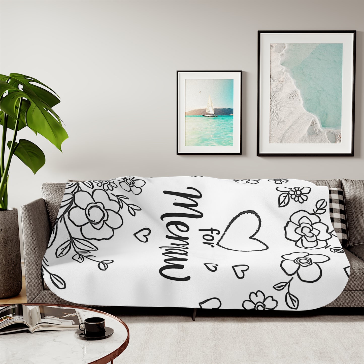 Blanket Coloring Kit with 10 Fabric Markers - Gift for Grandma