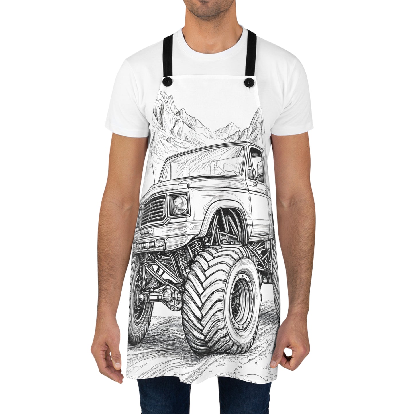 Apron Coloring Kit with 10 Fabric Markers - Off-road Adventure