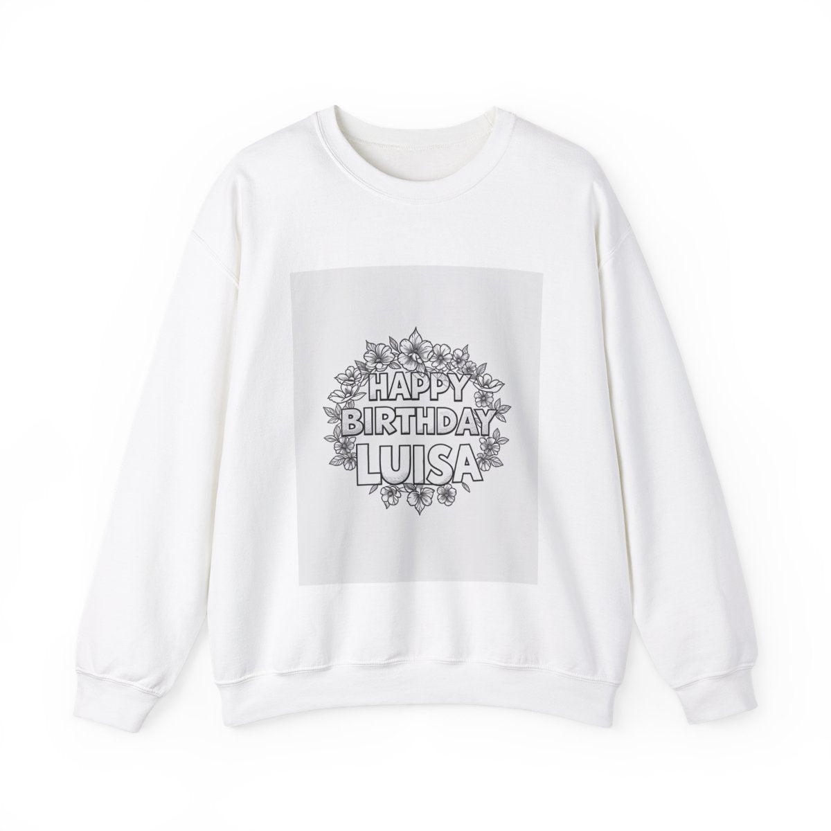 Custom Adult Crewneck Sweatshirt Coloring Kit with 10 Fabric Markers