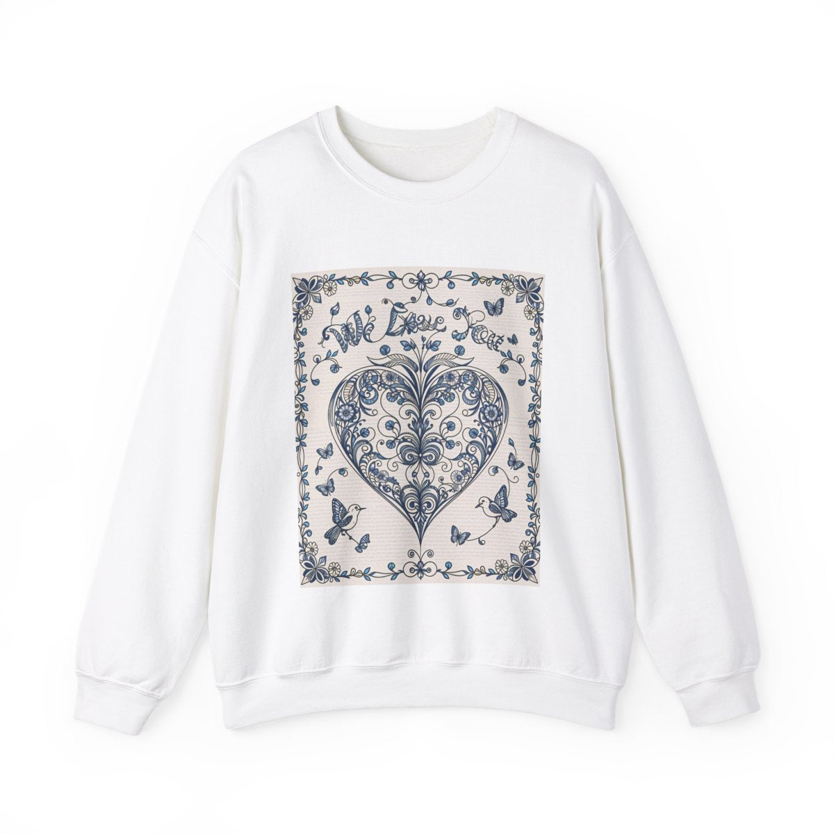 Custom Adult Crewneck Sweatshirt Coloring Kit with 10 Fabric Markers
