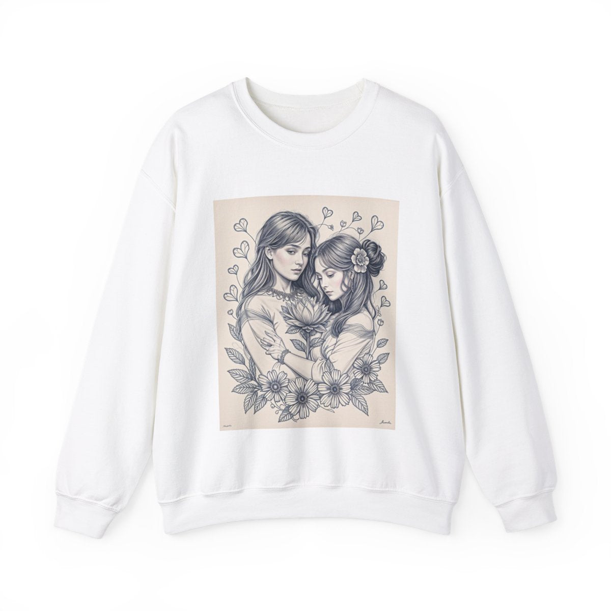Custom Adult Crewneck Sweatshirt Coloring Kit with 10 Fabric Markers