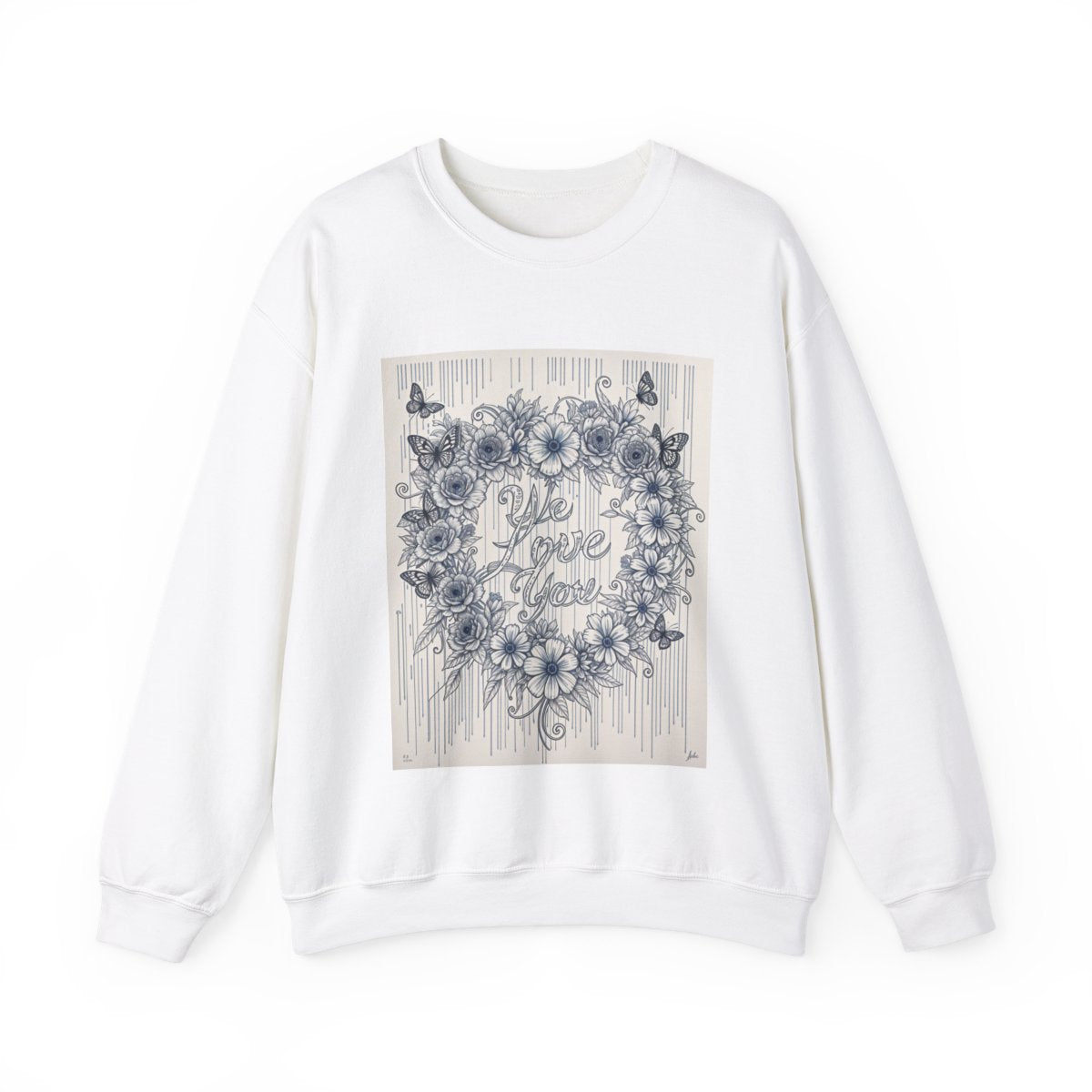 Custom Adult Crewneck Sweatshirt Coloring Kit with 10 Fabric Markers