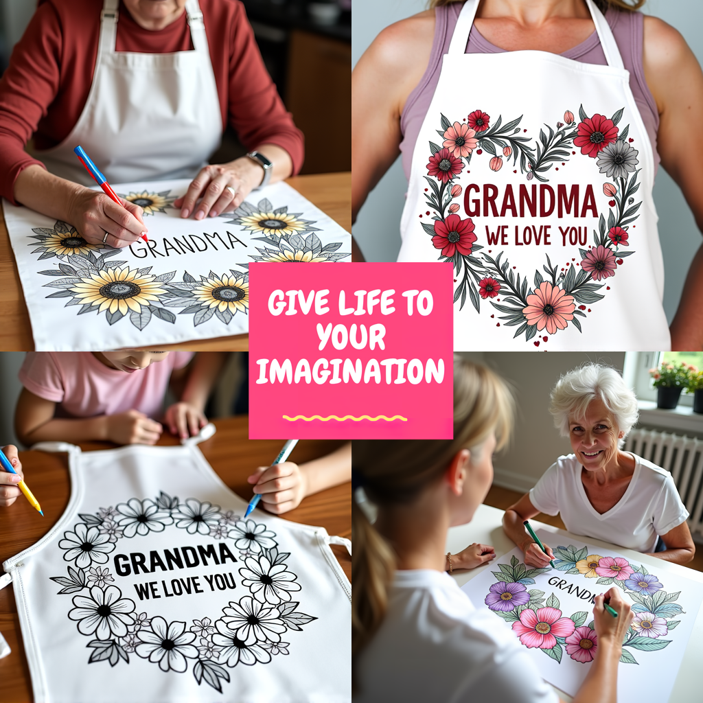 FREE Grandma We Love You Coloring Page - Printable Flower Design Download