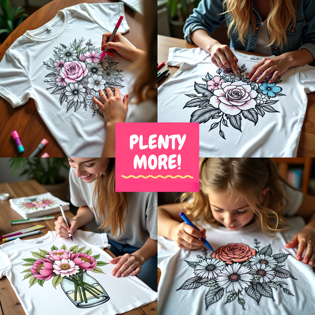 FREE Flower Bouquet Coloring Page - Detailed Petals and Leaves - Download NOW