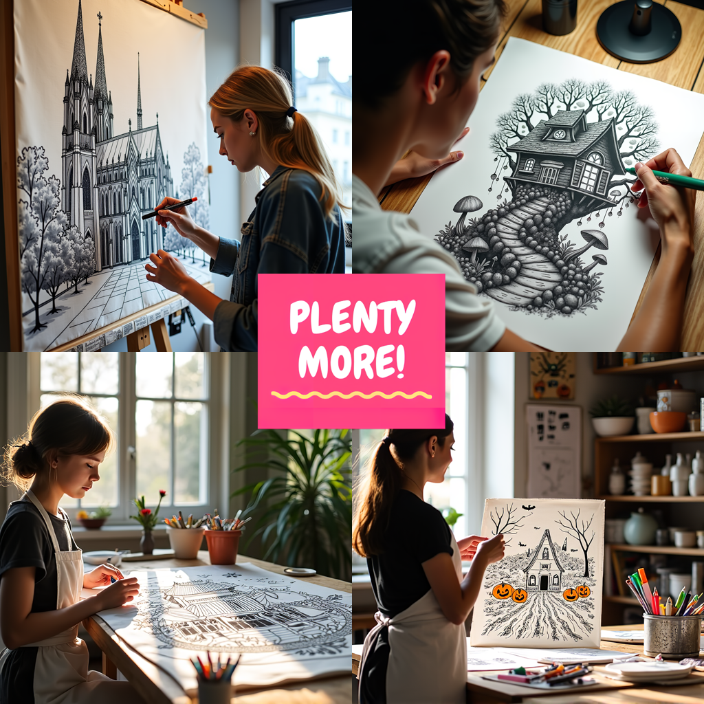 FREE Fantasy Castle Coloring Page - Printable Whimsical Scene Download