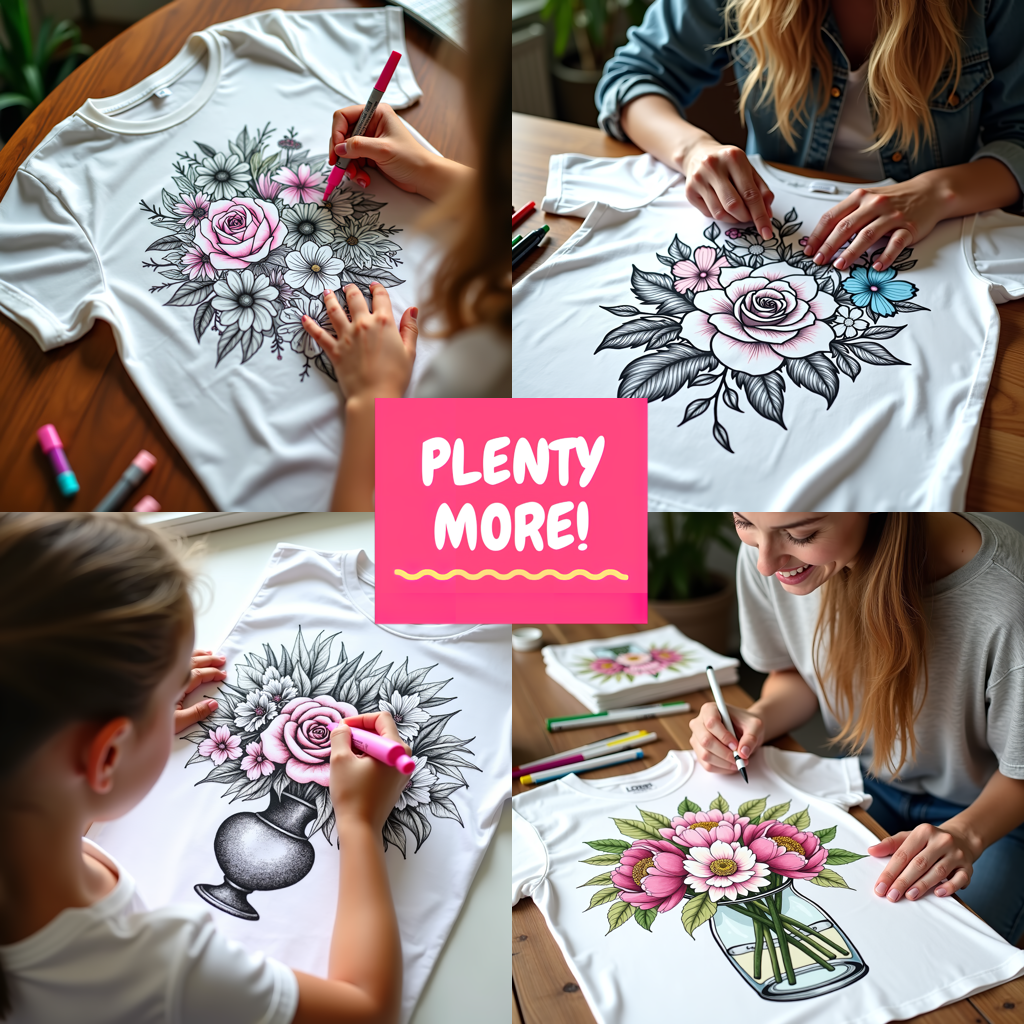 FREE Coloring Page - Detailed Monochrome Bouquet of Blooming Roses in Decorative Vase Printable