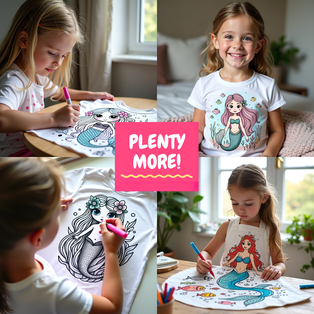 FREE Mermaid Birthday Coloring Page - Printable Underwater Celebration Download