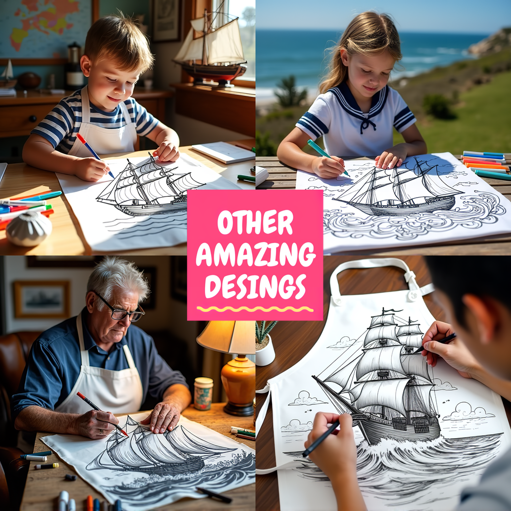 FREE Sailing Ship Coloring Page - Intricate Waves and Sails - Download NOW