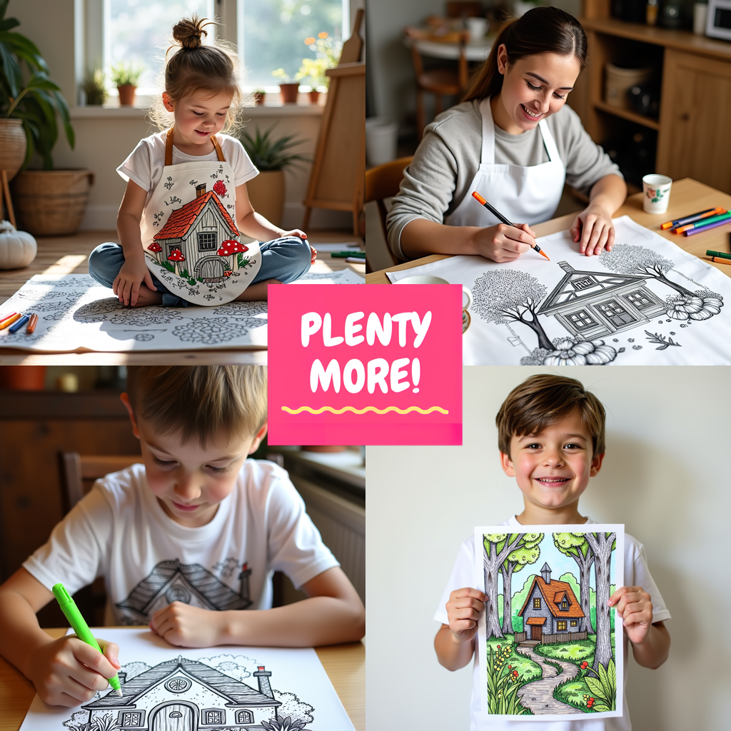 FREE Countryside House by Lake Coloring Page - Printable Download