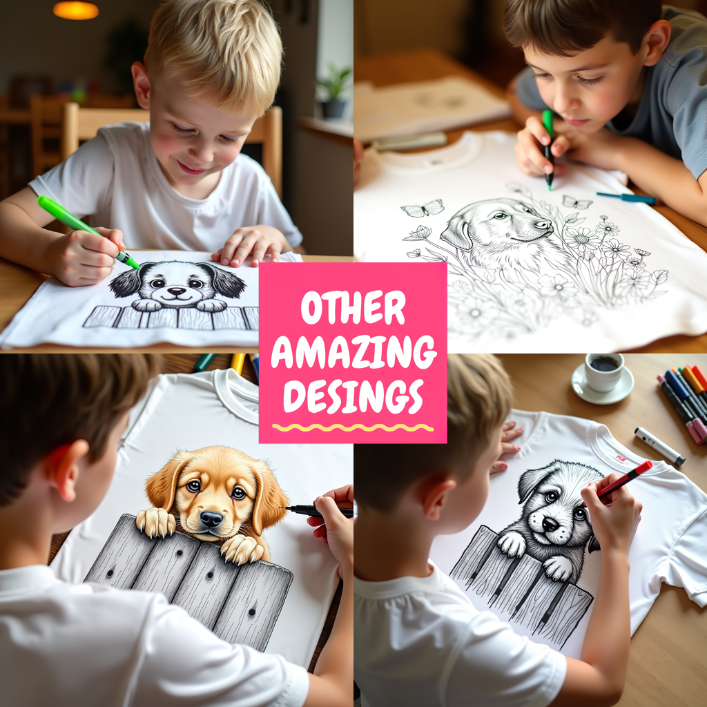 FREE Puppy and Flowers Coloring Page - Download NOW