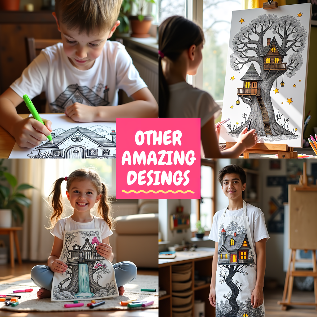 FREE Treehouse Coloring Page - Detailed Multi-Story Design - Printable Download