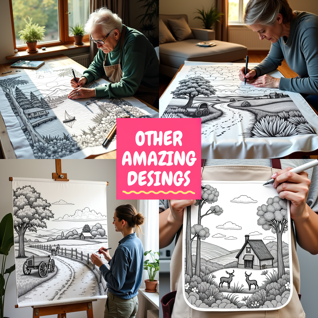 FREE Serene Mountain Village Coloring Page Download NOW