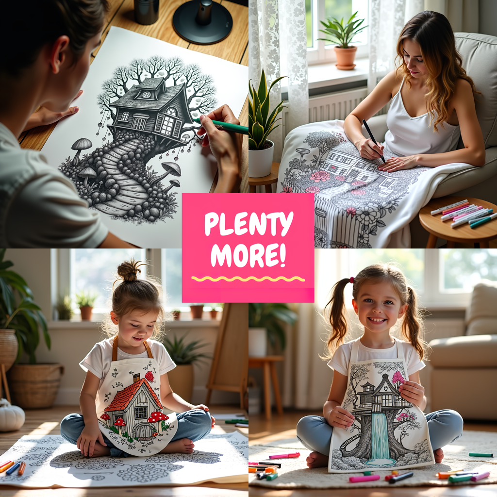 FREE Treehouse Coloring Page - Intricate & Whimsical Printable Download