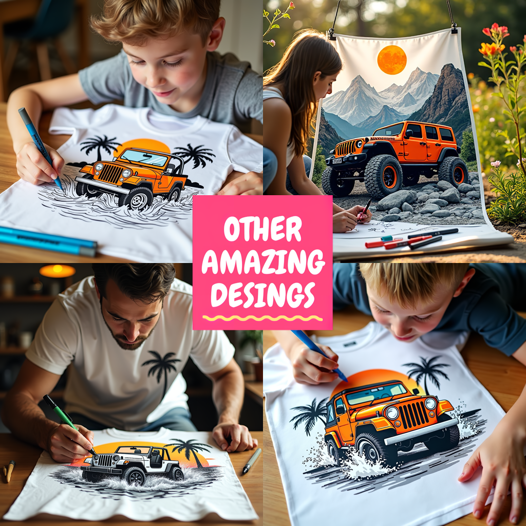 FREE Jeep Beach Adventure Coloring Page - Printable Download