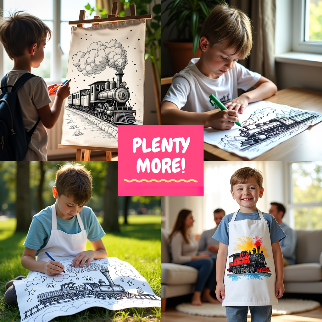 FREE Steam Locomotive Coloring Page Download NOW