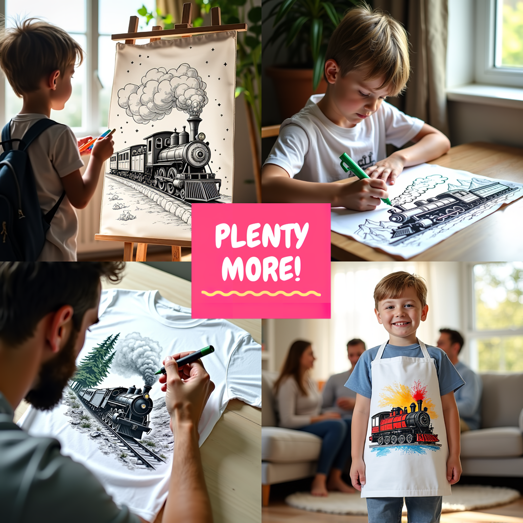 FREE Steam Engine Train Coloring Page - Printable Mountainous Landscape Download