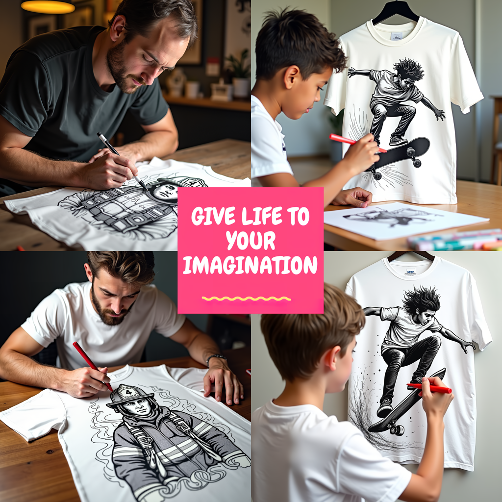 Adult Sweatshirt Coloring Kit with 10 Fabric Markers - Lacrosse