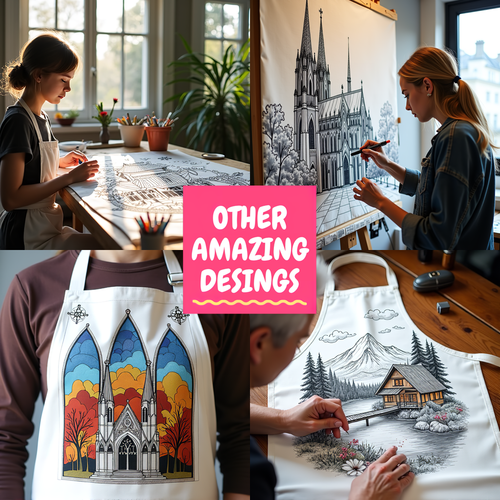 Adult Sweatshirt Coloring Kit with 10 Fabric Markers - Pagoda