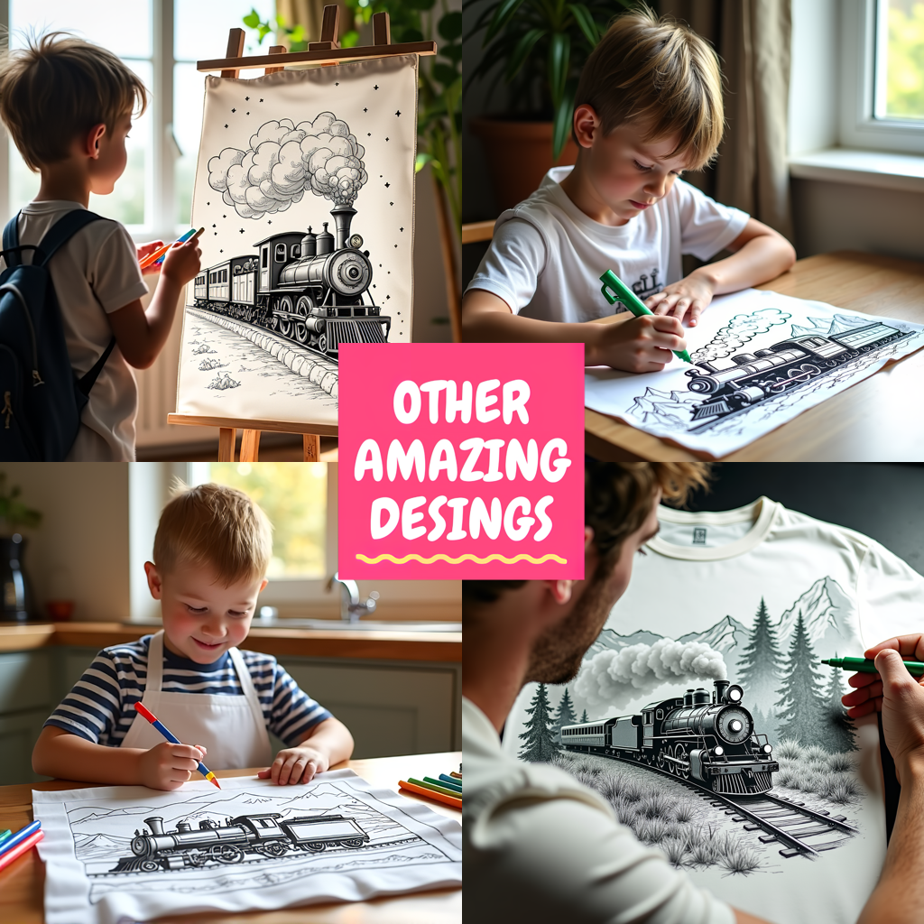 FREE Steam Train Coloring Page - Download NOW
