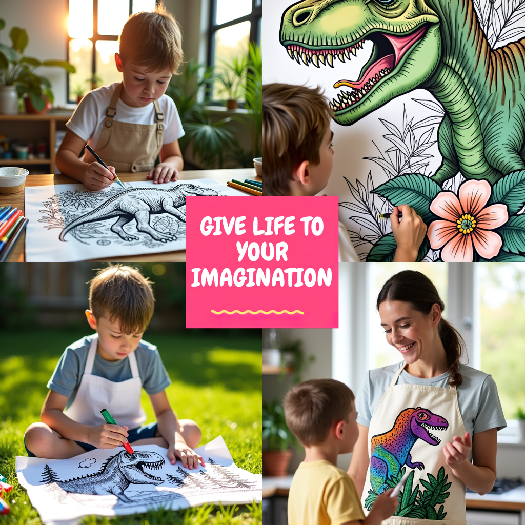 FREE Tyrannosaurus Rex Coloring Page - Detailed Roaring T-Rex in Jungle Foliage - Printable Download