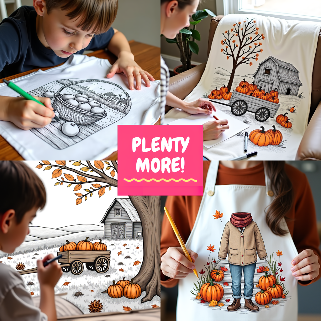 FREE Autumn Garden Coloring Page - Download NOW
