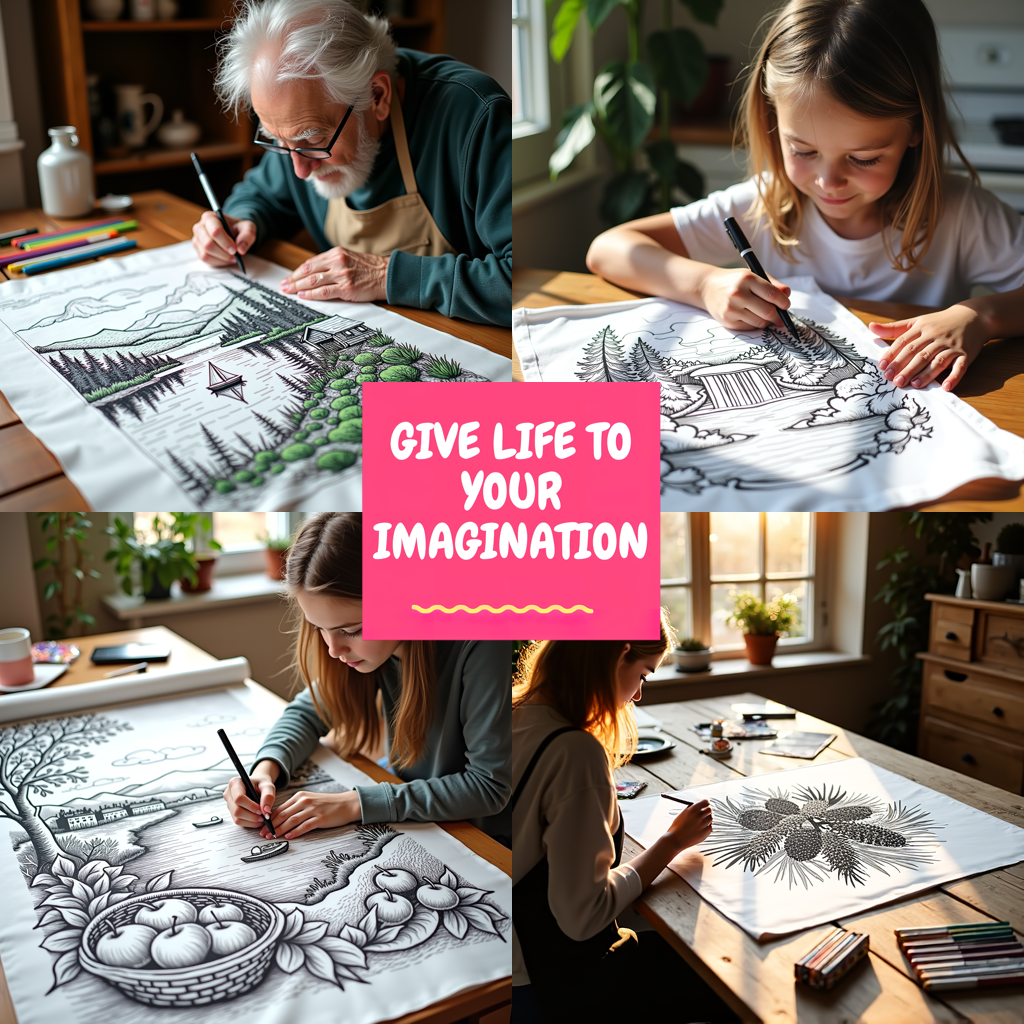 FREE Mountain Cabin by the Lake Coloring Page Download