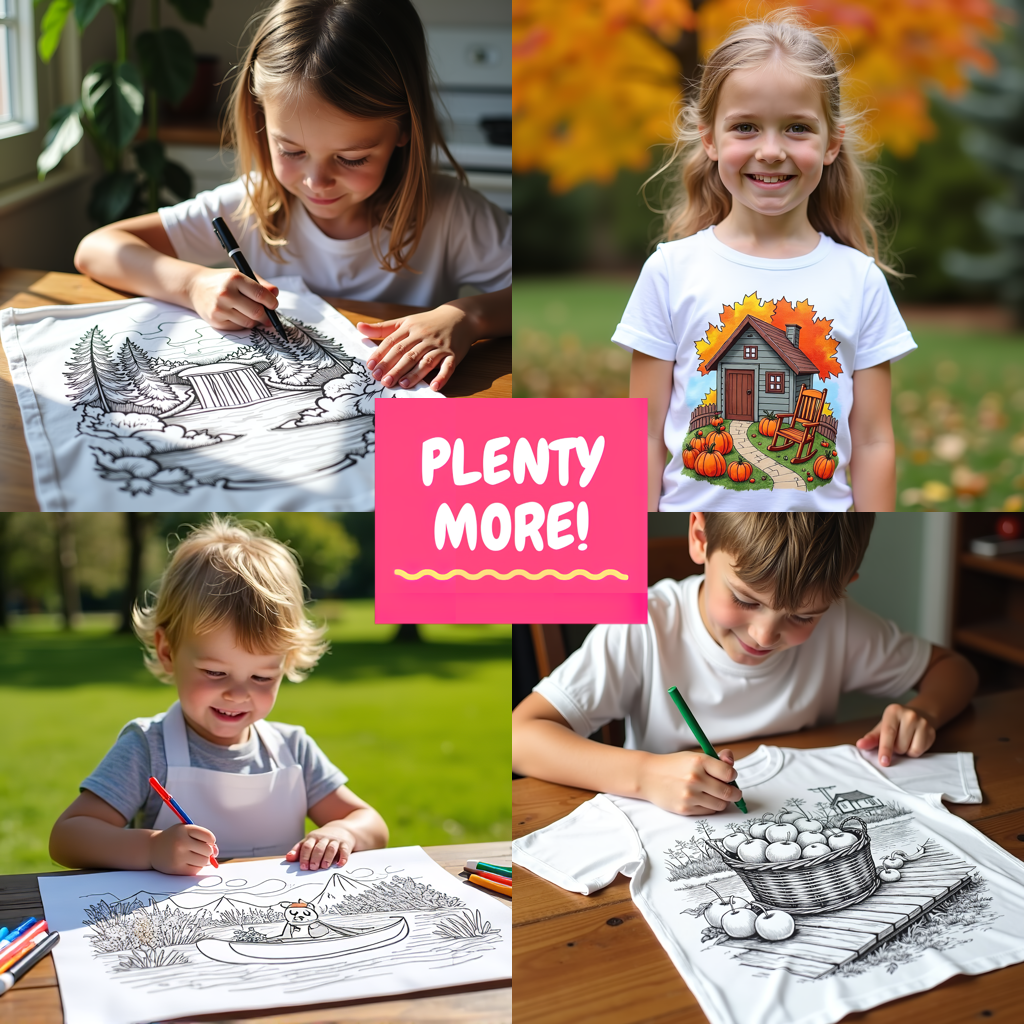 FREE Serene Garden Scene Coloring Page - Autumn Bench & Pumpkins Printable Download