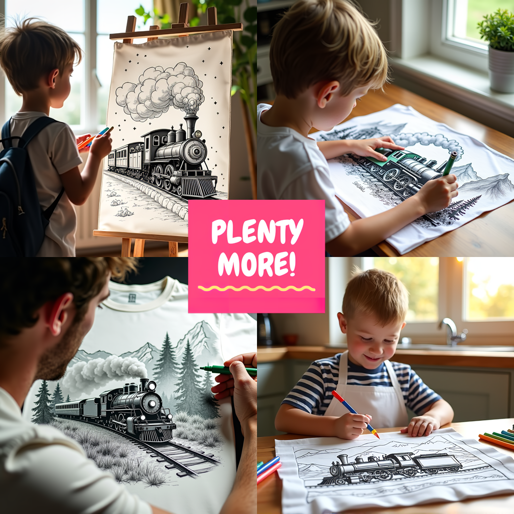 FREE Vintage Steam Train Coloring Page Download NOW