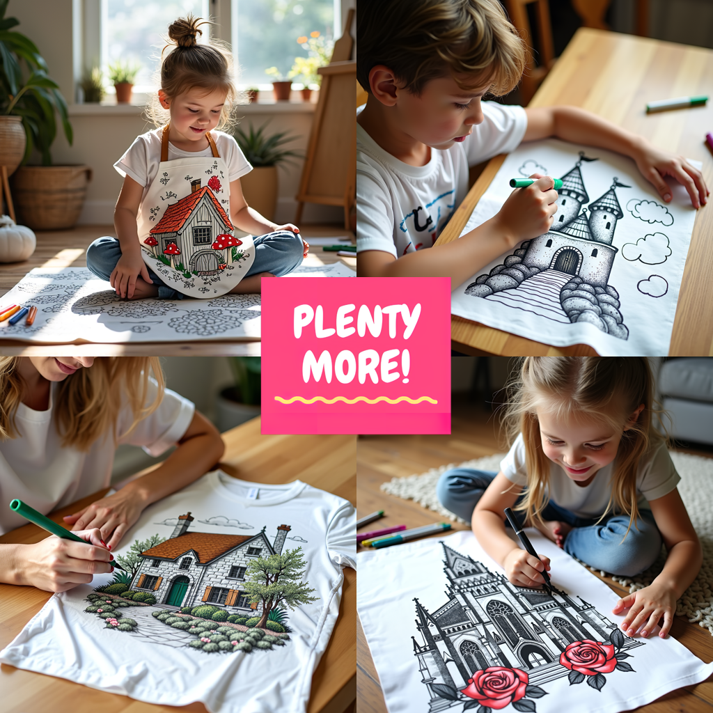 FREE Fantasy Castle Coloring Page Download - Printable Tower & Garden Scene