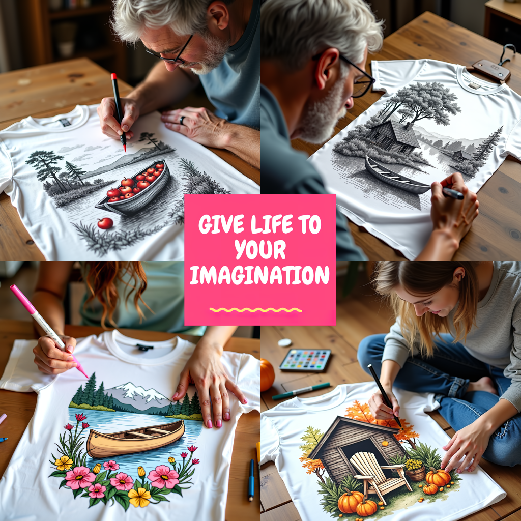 Adult Sweatshirt Coloring Kit with 10 Fabric Markers - Lakeside