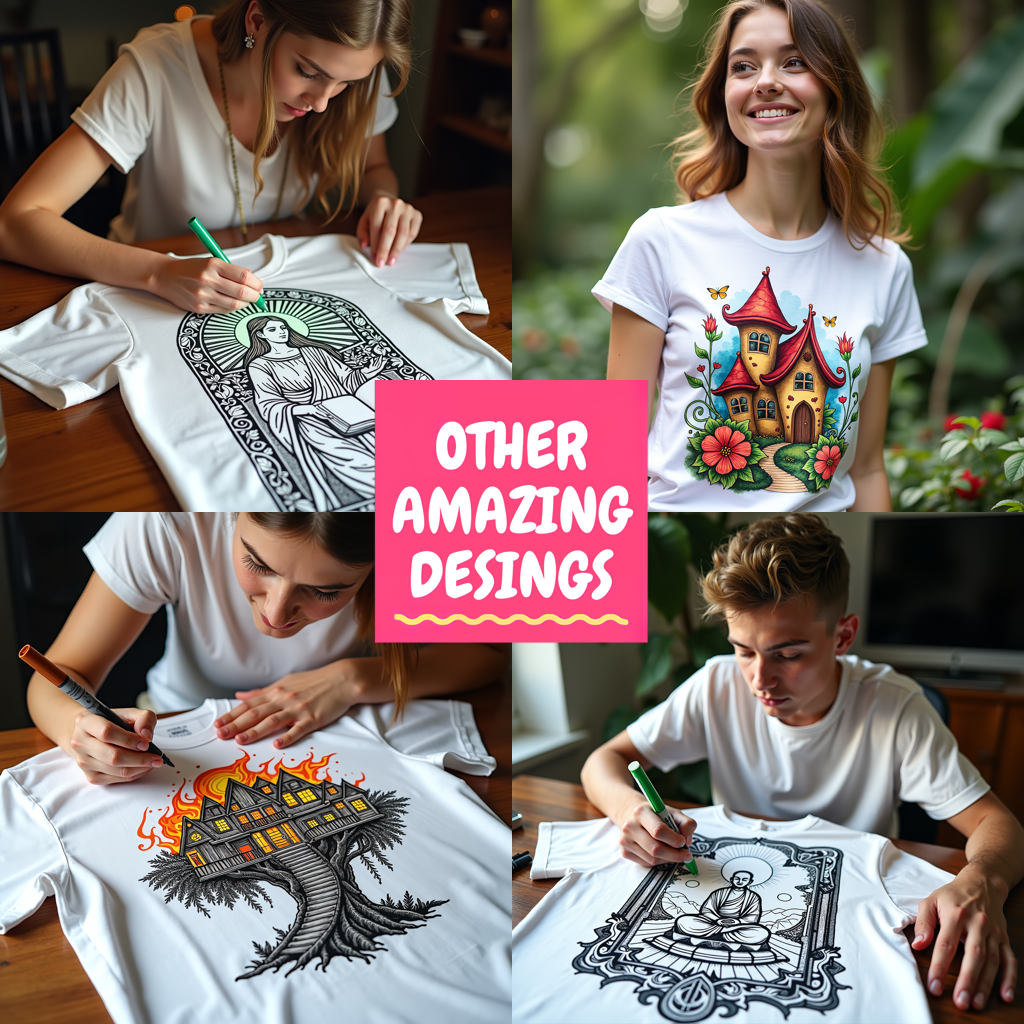Adult Sweatshirt Coloring Kit with 10 Fabric Markers - Sweaters