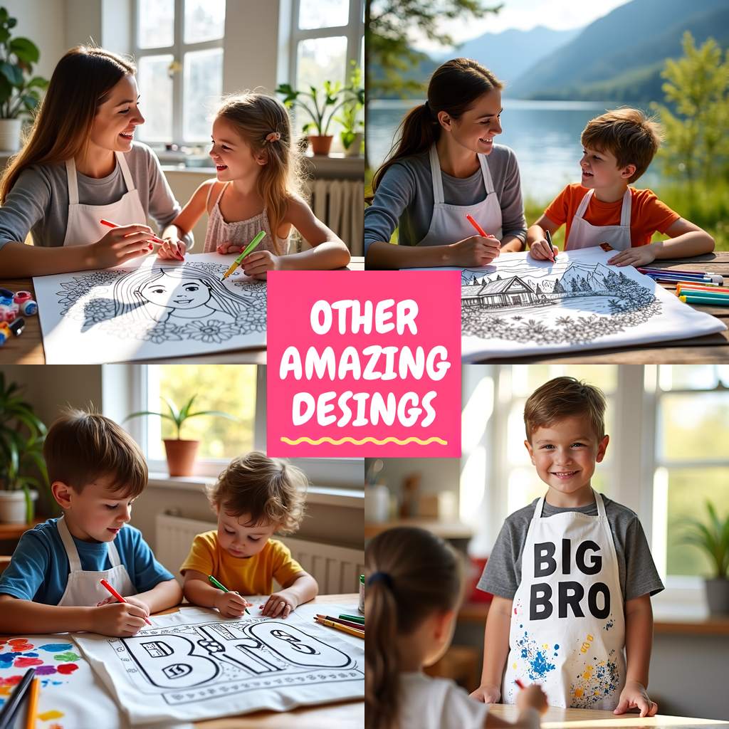 Unisex T-shirt Coloring Kit with 10 Fabric Markers - Grandpa