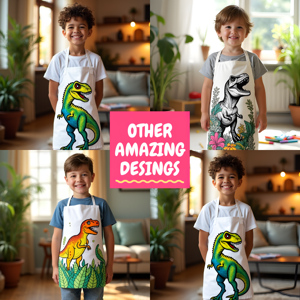 Adult Sweatshirt Coloring Kit with 10 Fabric Markers - Pterodactyl