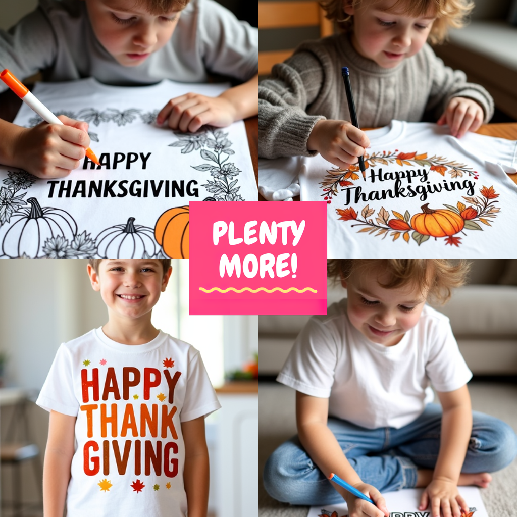 Adult Sweatshirt Coloring Kit with 10 Fabric Markers - Scarecrow