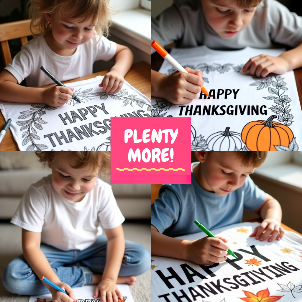 Women's T-shirt Coloring Kit with 10 Fabric Markers - Turkey