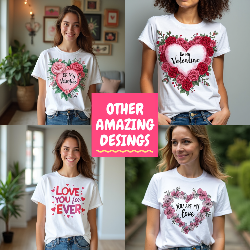 Adult Sweatshirt Coloring Kit with 10 Fabric Markers - Valentine's Day