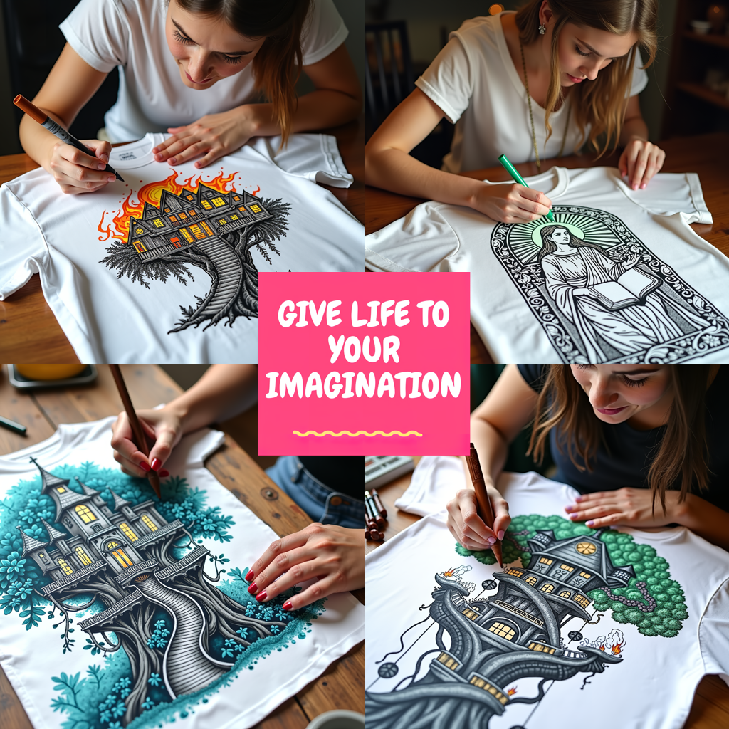 Adult Sweatshirt Coloring Kit with 10 Fabric Markers - Hearts