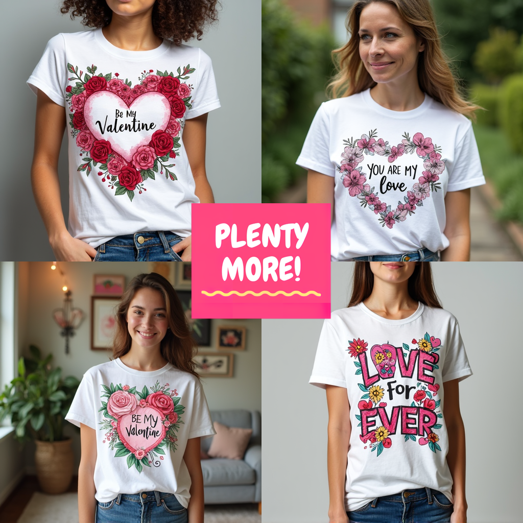Adult Sweatshirt Coloring Kit with 10 Fabric Markers - Valentine's Day