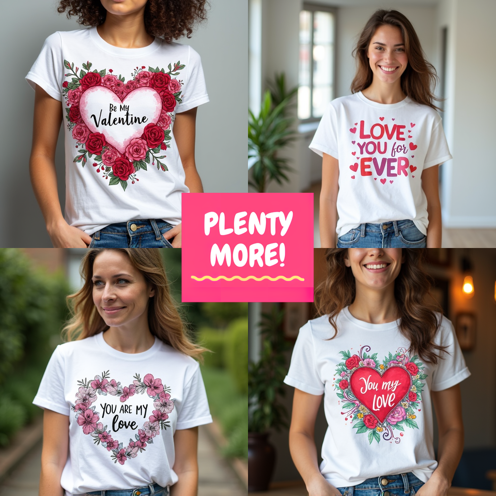 Unisex T-shirt Coloring Kit with 10 Fabric Markers - Valentine's Day