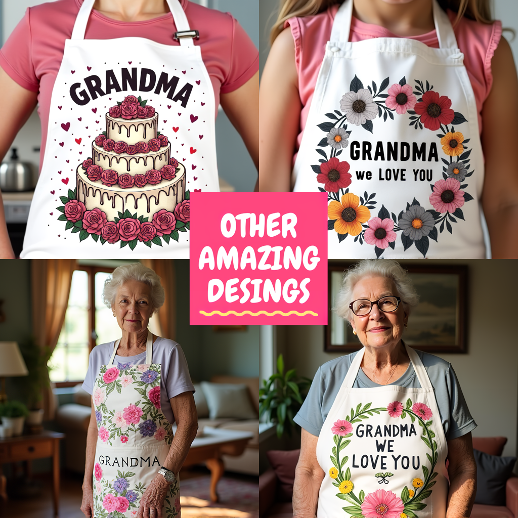 Unisex T-shirt Coloring Kit with 10 Fabric Markers - Grandma