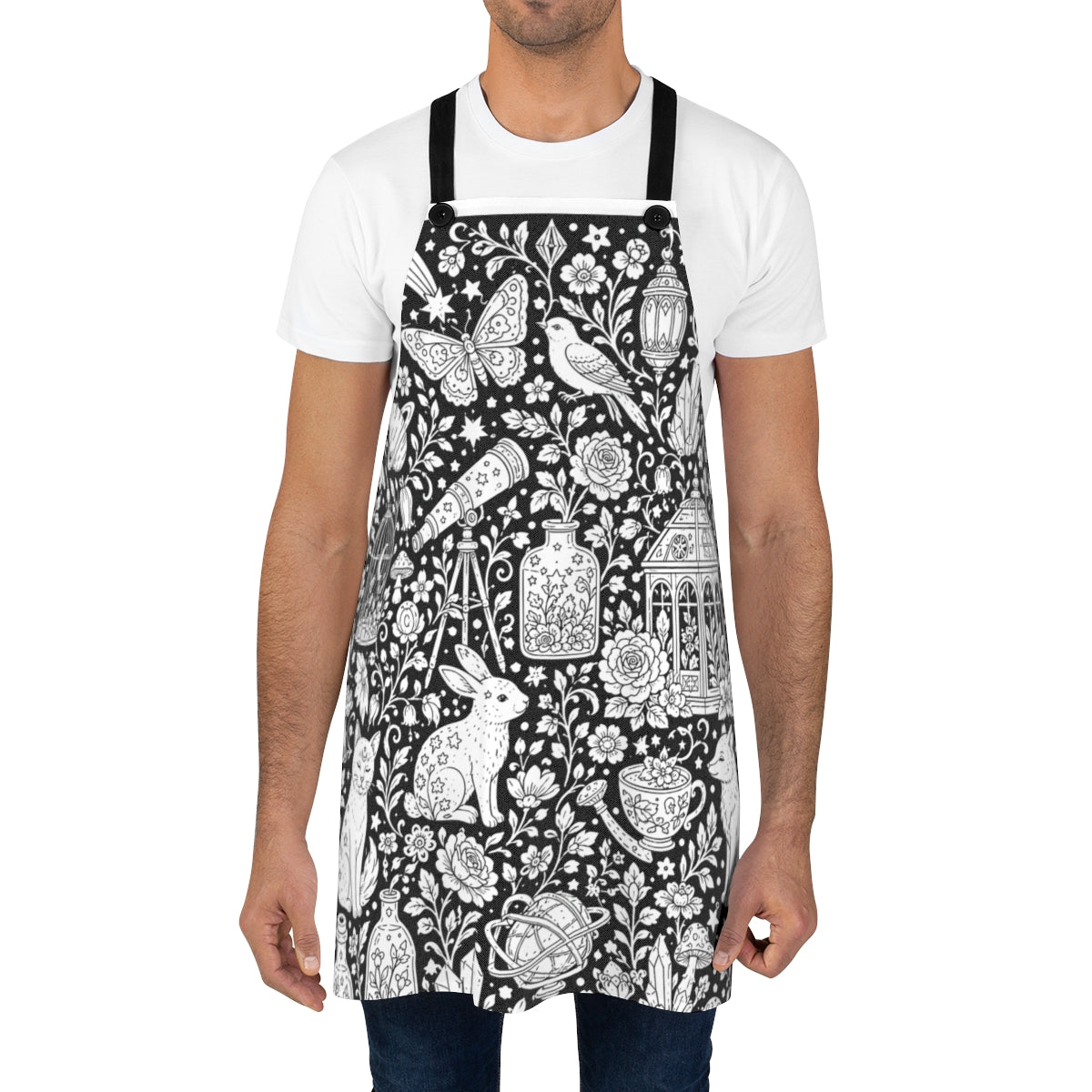 Celestial Fantasy Apron kit shown in a lifestyle mockup - worn by a man