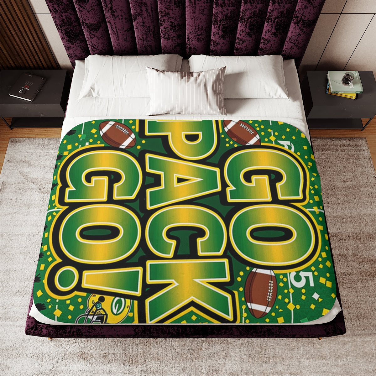Custom Blanket Colorful Design with Fabric Markers