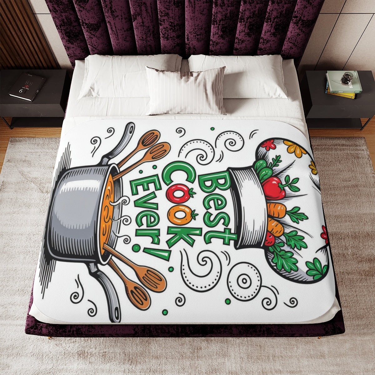 Custom Blanket Colorful Design with Fabric Markers
