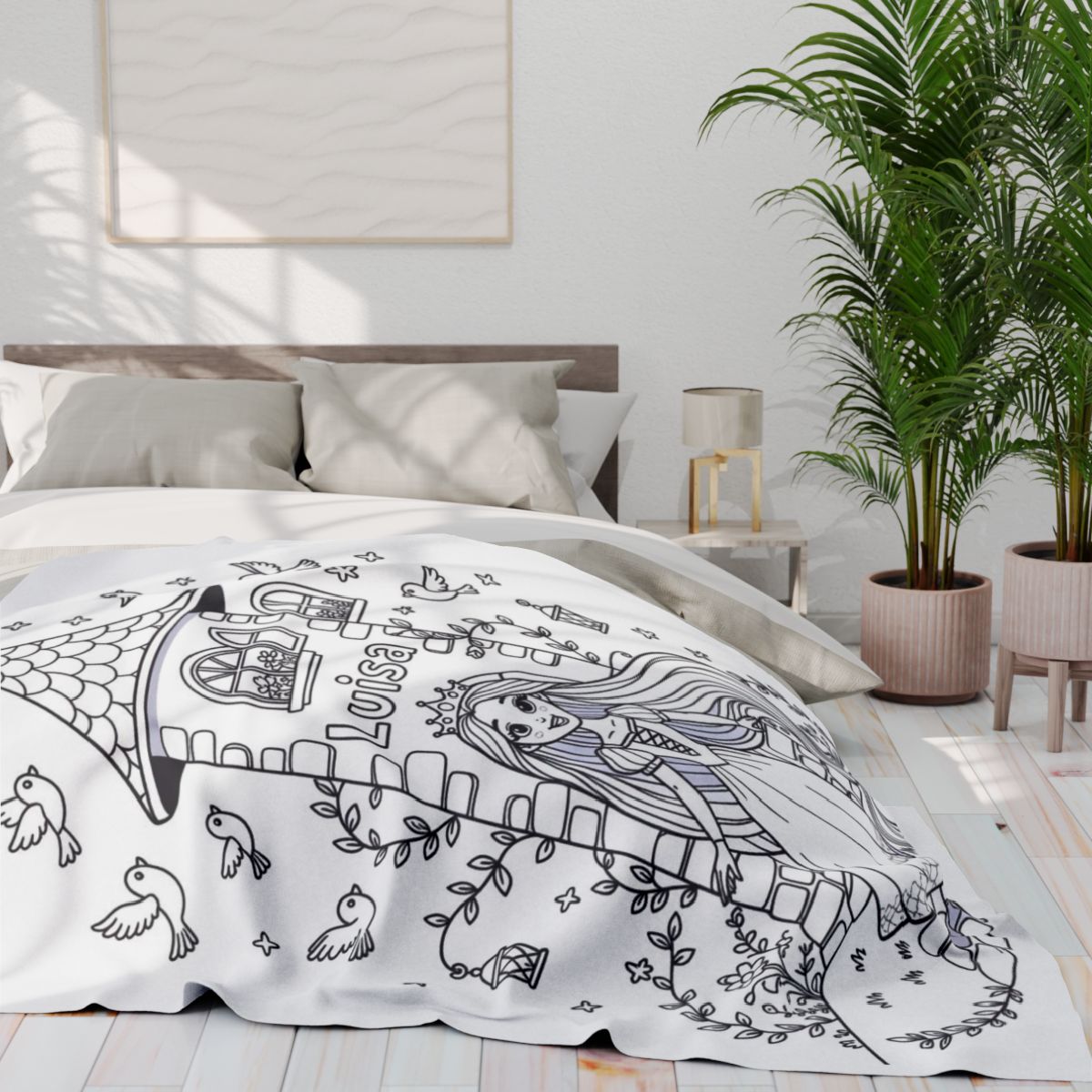 Custom Fleece Blanket with Your Design