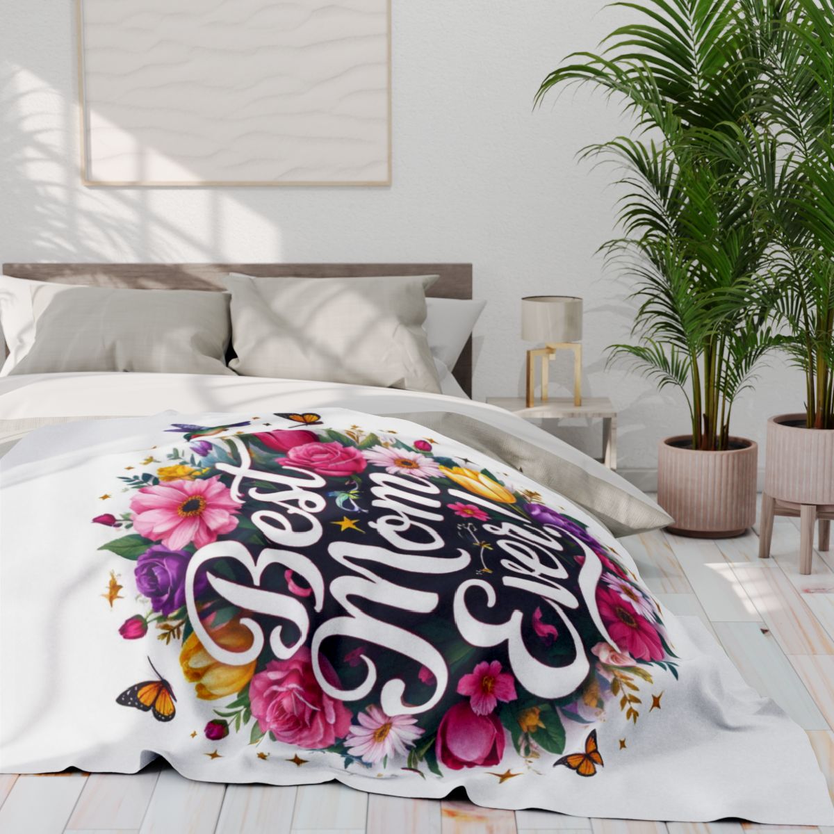 Custom Fleece Blanket Colorful Design with Fabric Markers